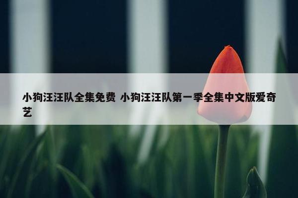 小狗汪汪队全集免费 小狗汪汪队第一季全集中文版爱奇艺