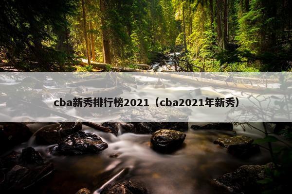 cba新秀排行榜2021（cba2021年新秀）