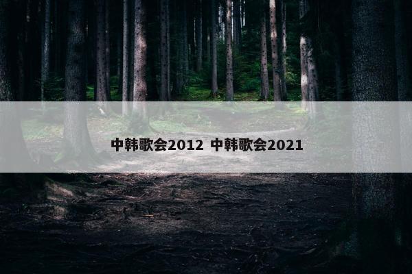 中韩歌会2012 中韩歌会2021